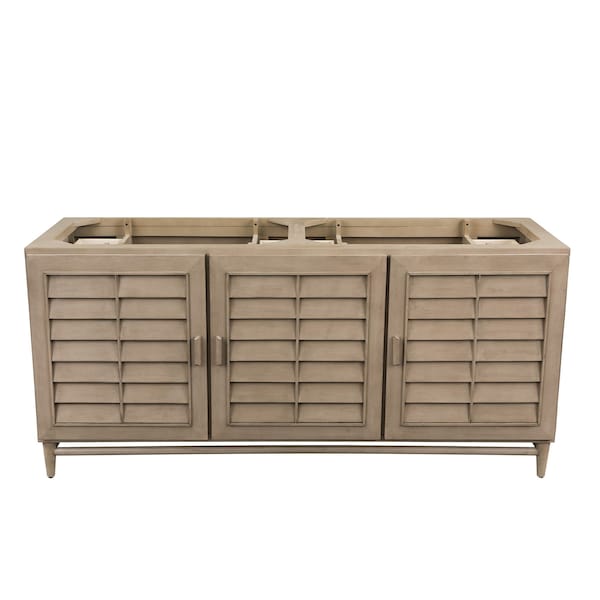 James Martin Vanities Portland 72in Double Vanity Cabinet, Whitewashed Walnut 620-V72-M-WW - main